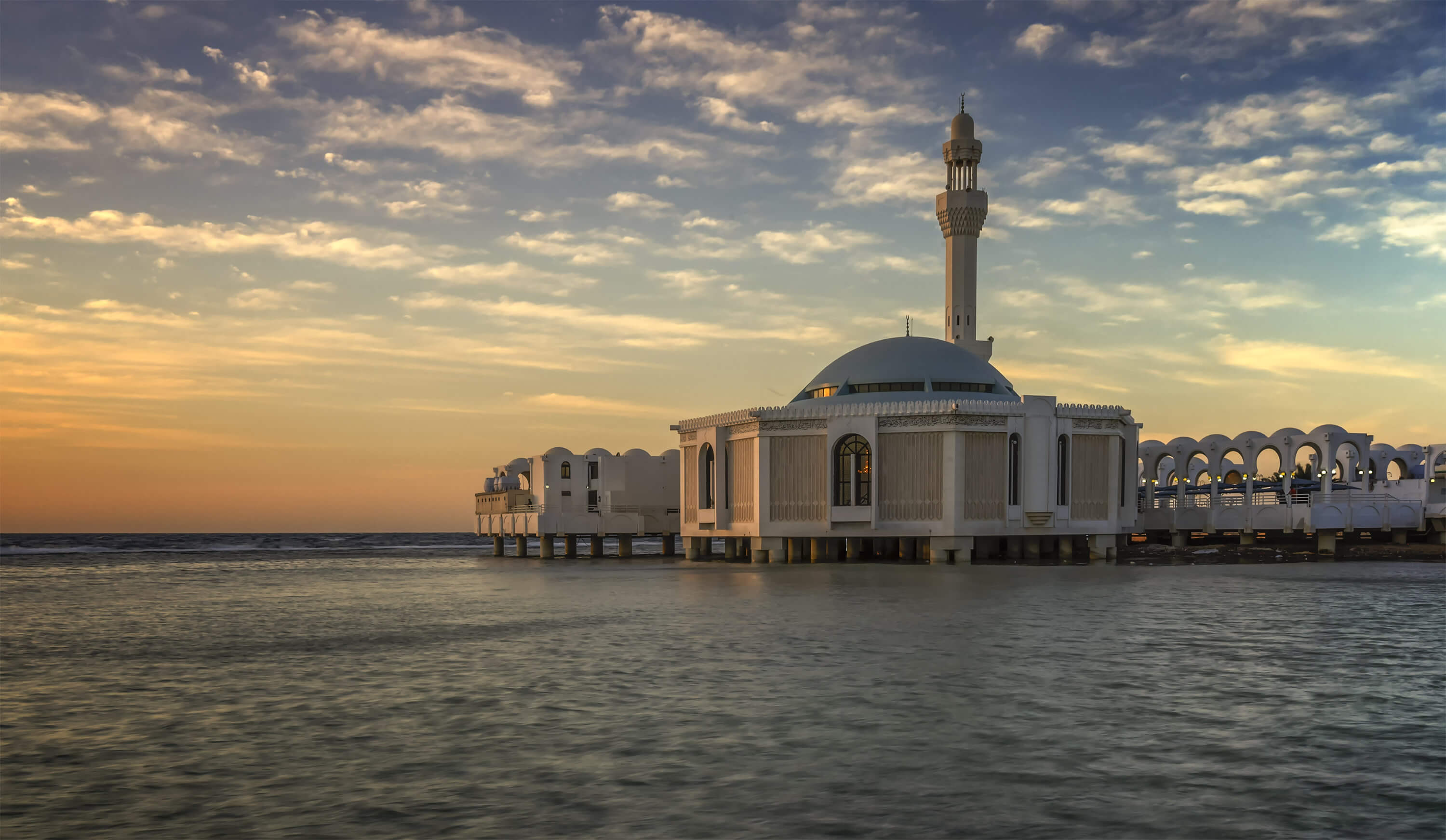 floating mosque at Jeddah Corniche