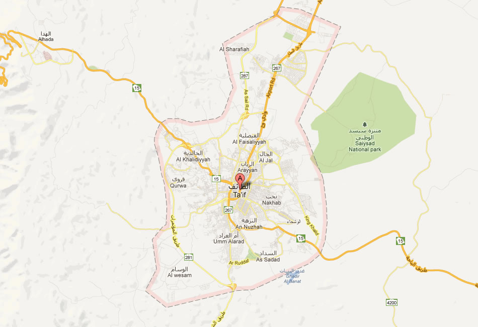 map of At Taif