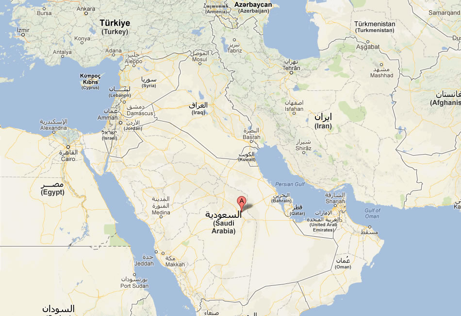 map of Ath Thuqbah saudi arabia