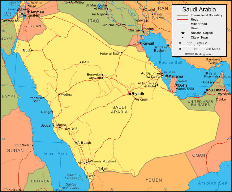 Saudi Arabia Buraydah map