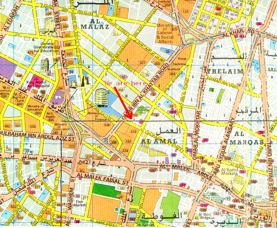 downtown map of riyadh