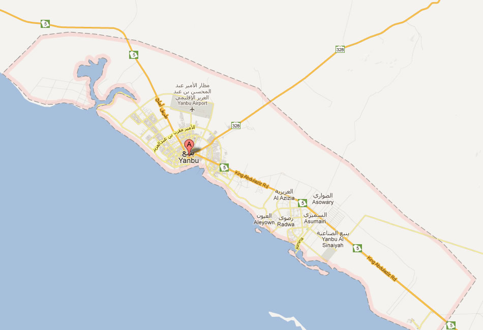 map of Yanbu al Bahr