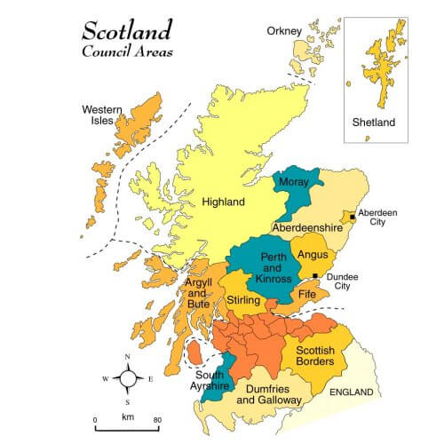 Scotland Map Scotland Map