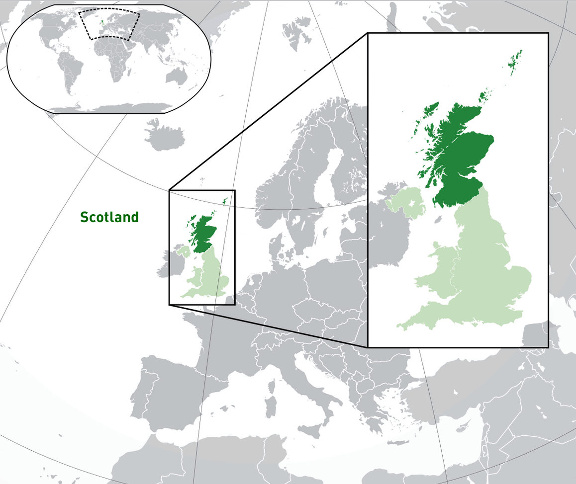 where is scotland in the world