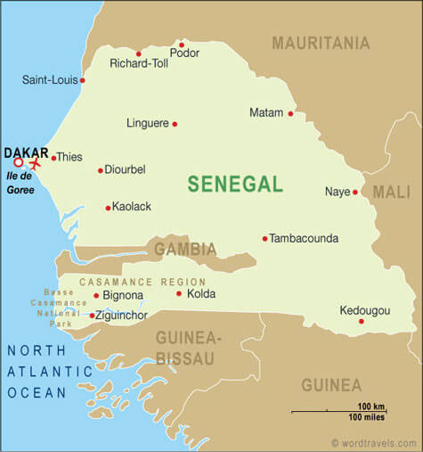 senegal ciites map