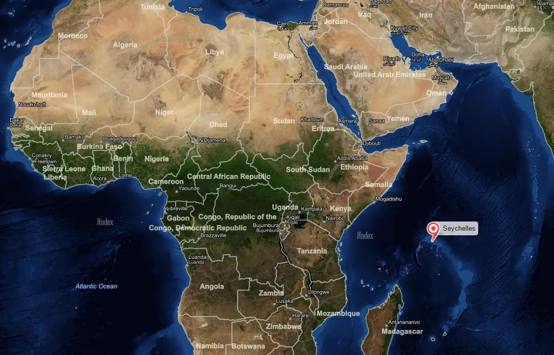 cascade seychelles map africa
