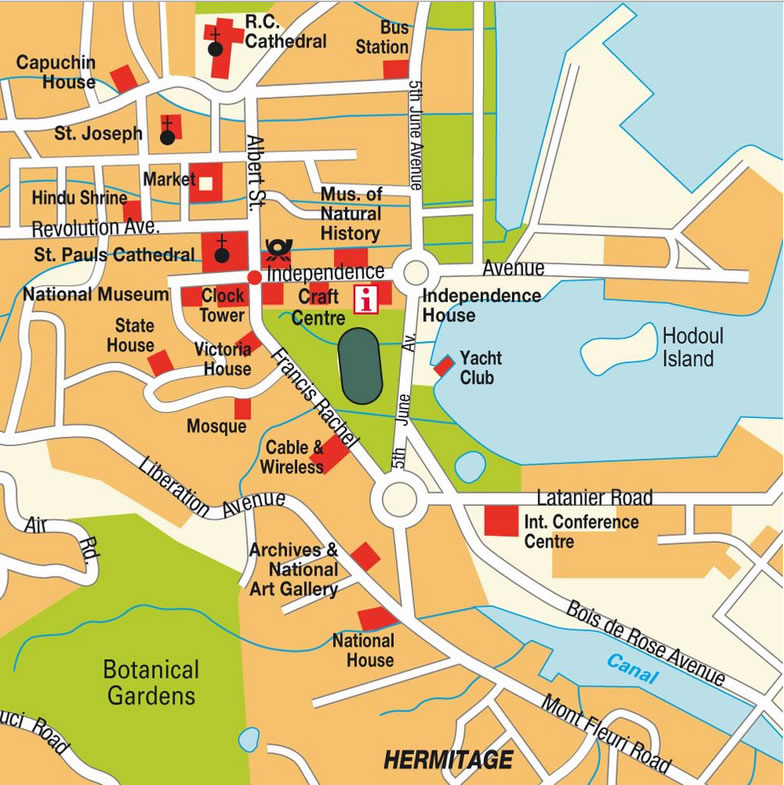 victoria city center map