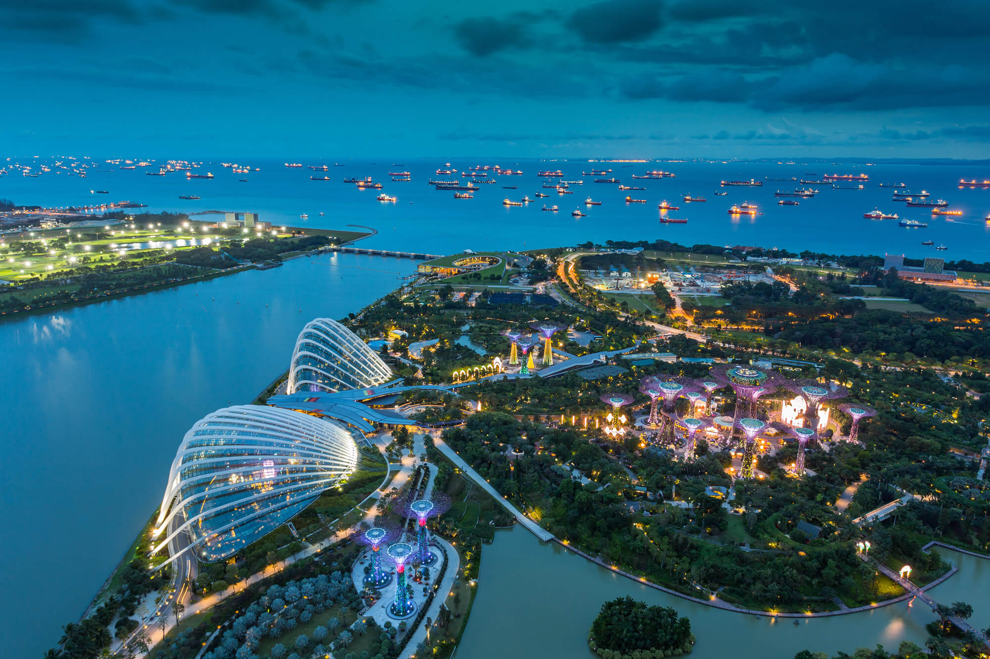 Singapore city skyline