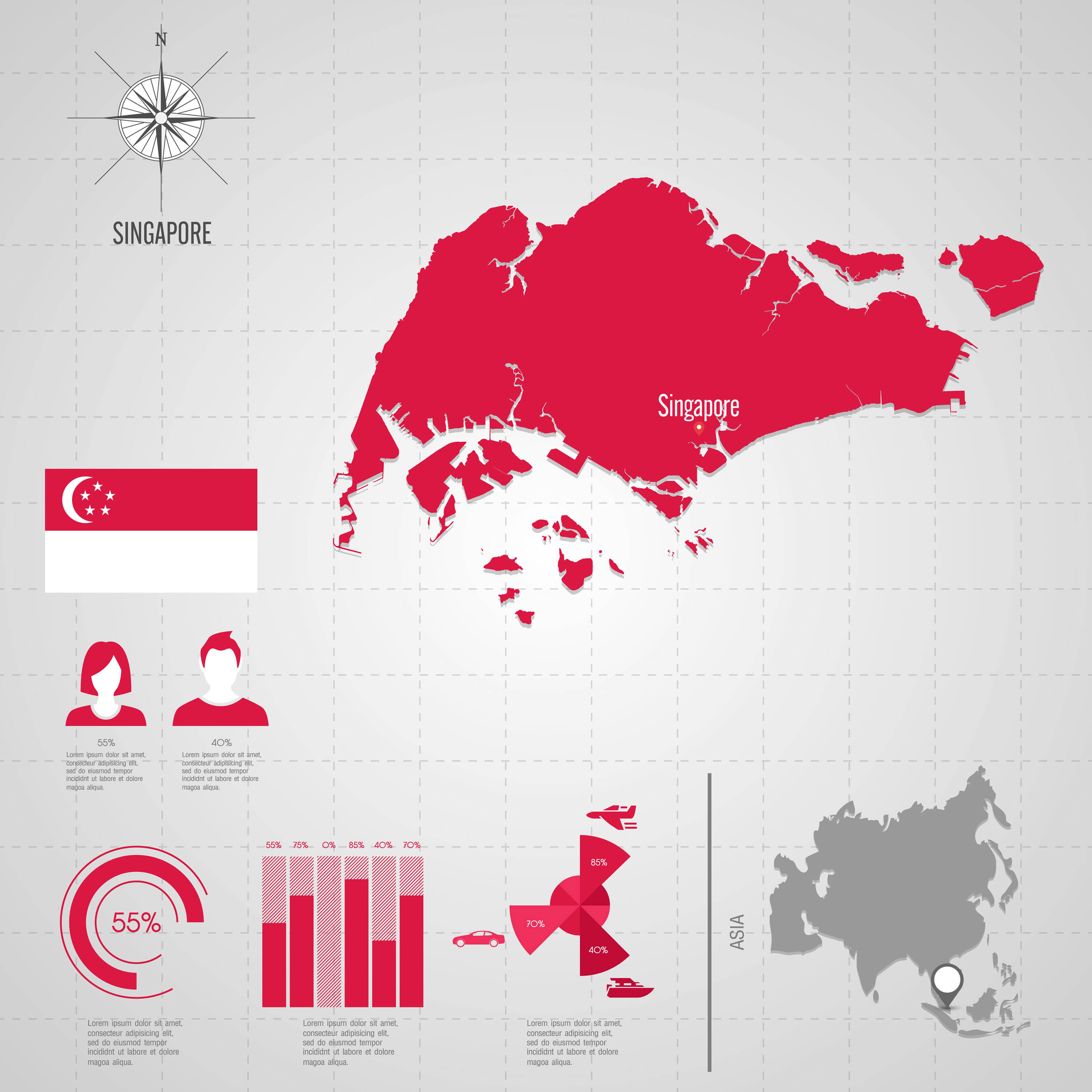 Singapore Travel Map