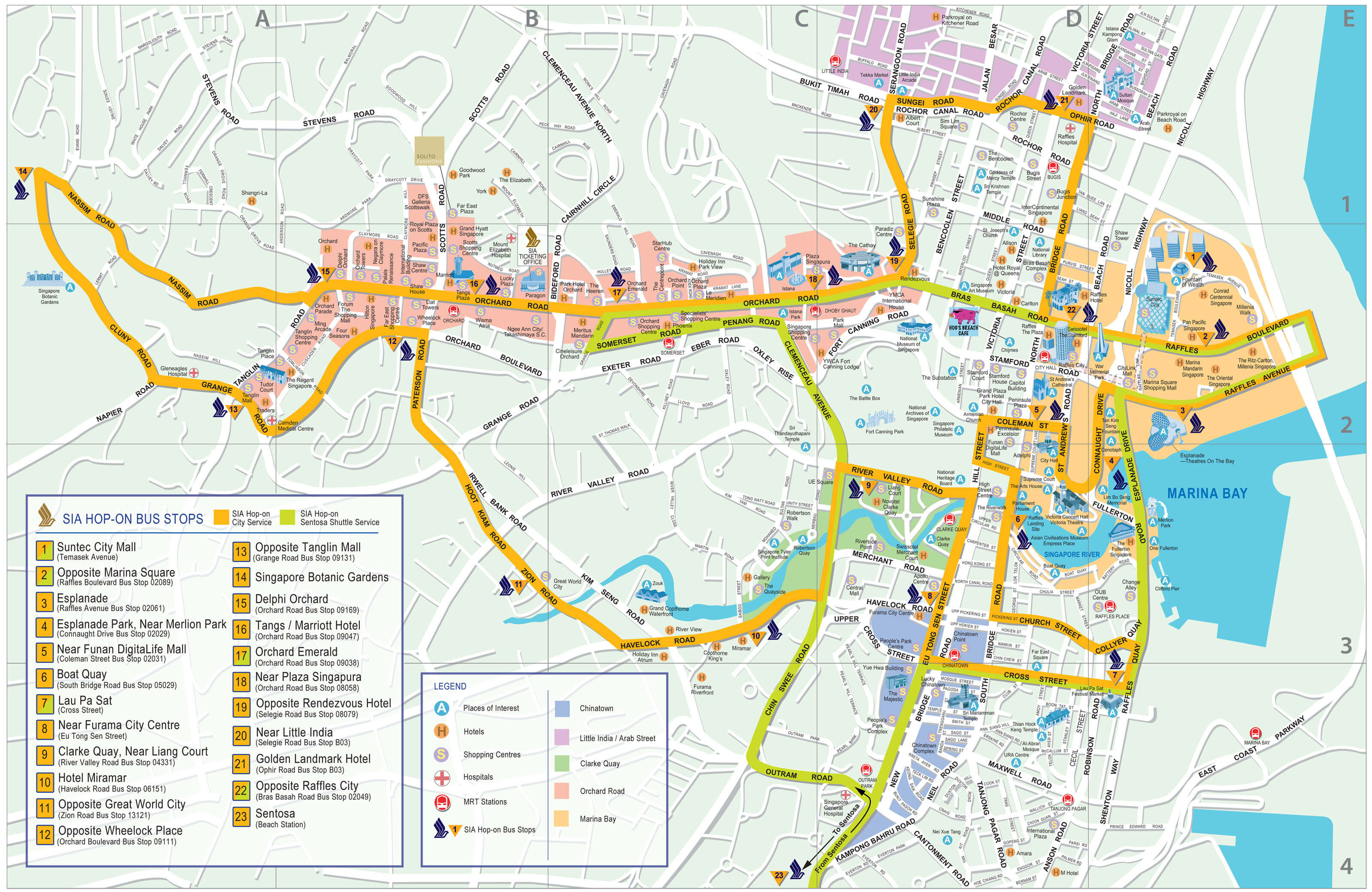 singapore city map b