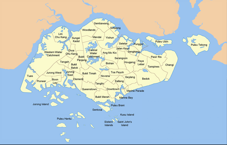singapore map provinces
