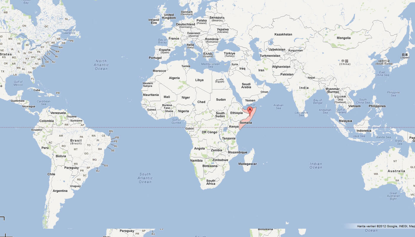 Somalia Map - Somalia
