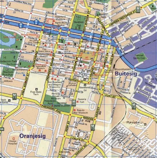 Bloemfontein city map