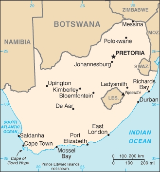 johannesburg south africa map
