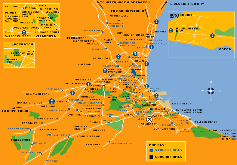 Port Elizabeth city map