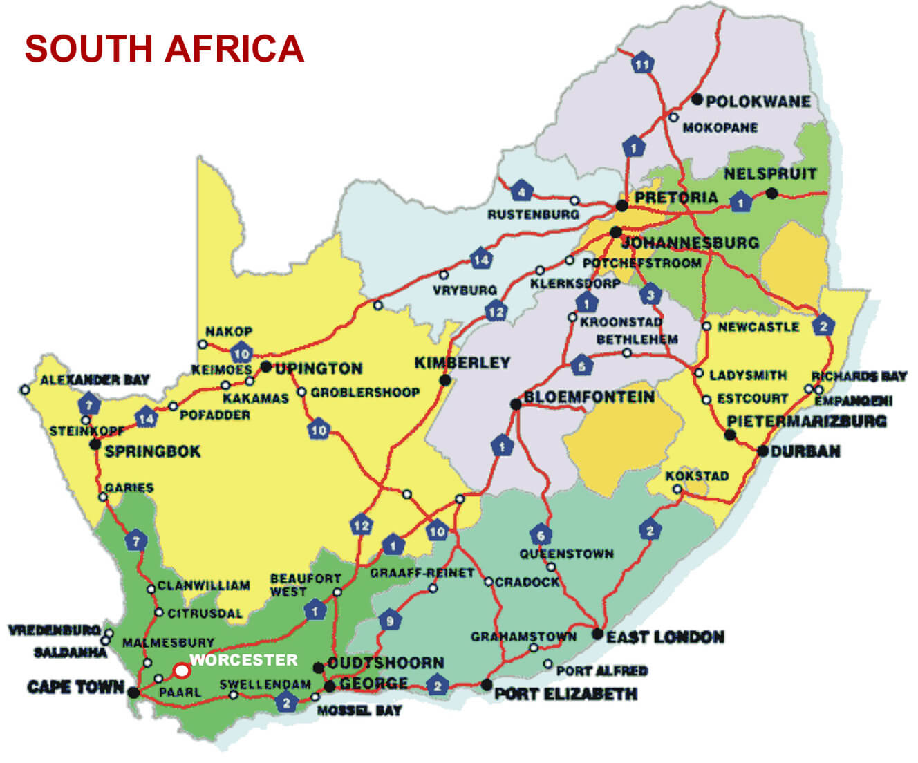 South Africa Map