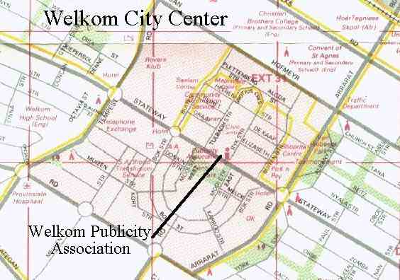 Welkom city center map