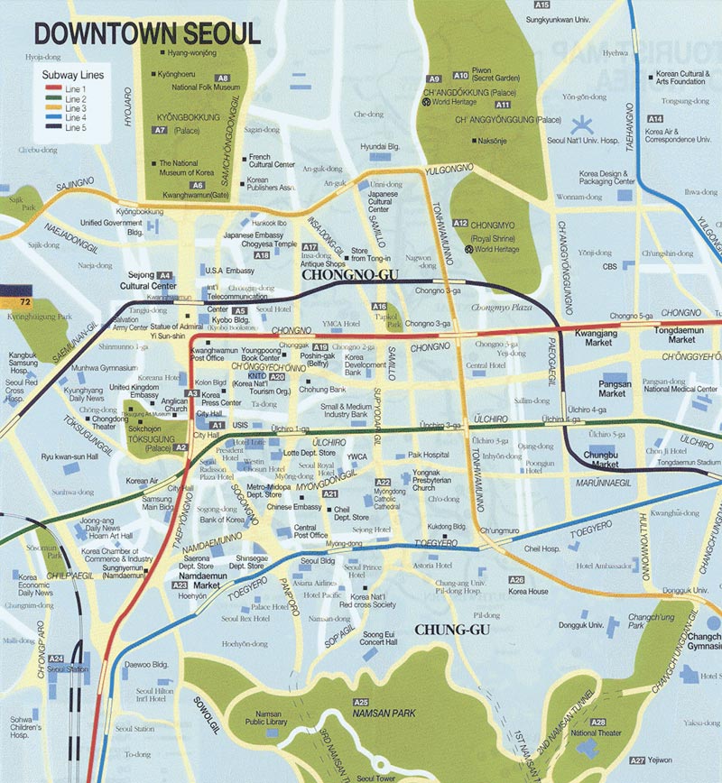 downtown seoul map