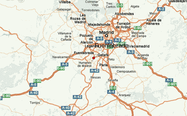 Fuenlabrada regions map