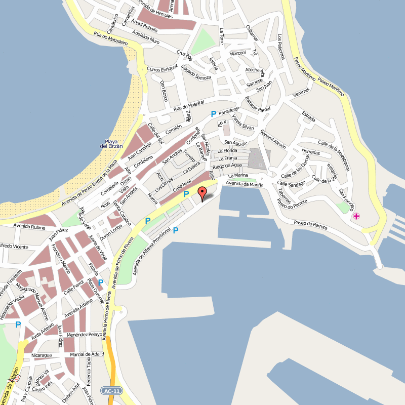 LaCoruna map