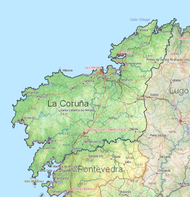La Coruna Map