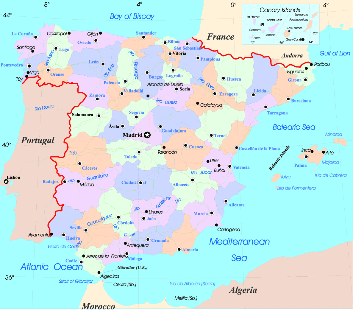 Spain Map