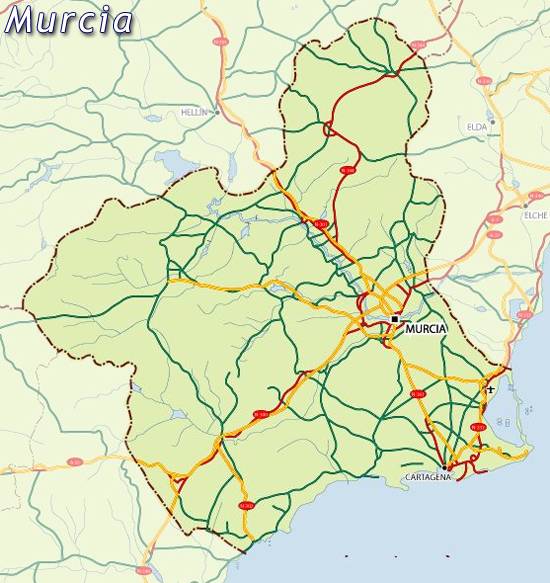 murcia province map