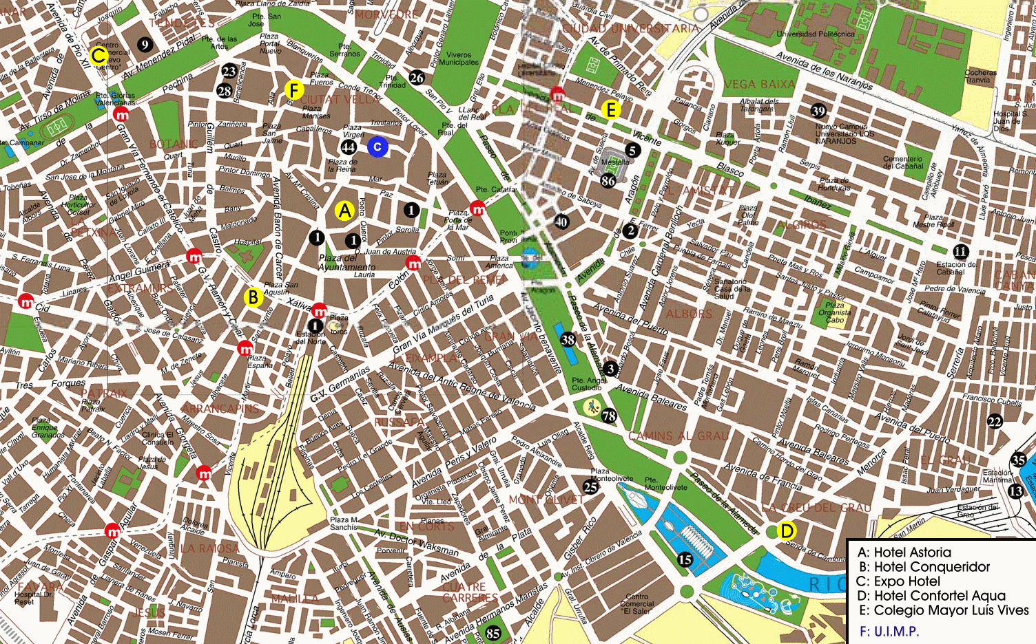 Valencia Street Map