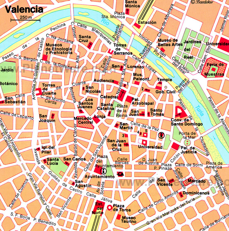 valencia map