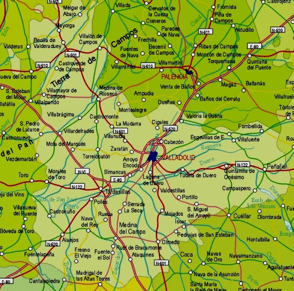 Map Valladolid
