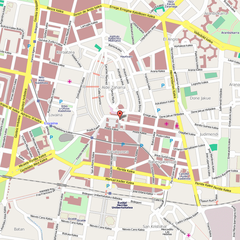 Vitoria Gasteiz center map
