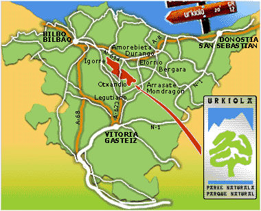 Vitoria Gasteiz province map