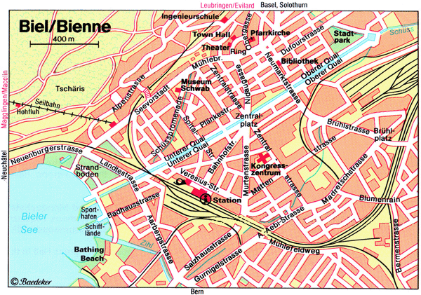 Biel Bienne map