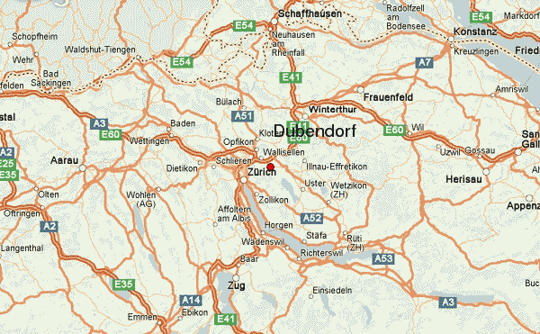 Dubendorf map