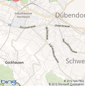 Dübendorf map
