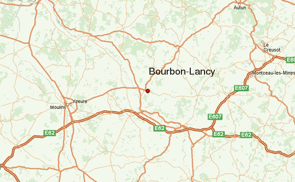 Bourbon Lancy map