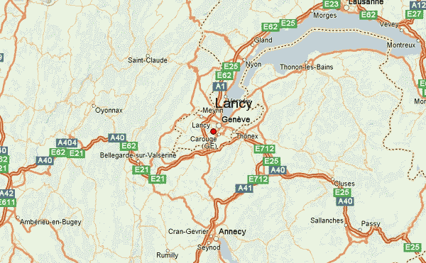 Lancy area map