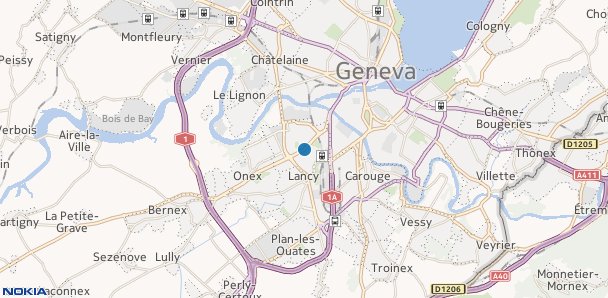 Lancy geneva map