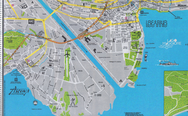 Locarno City Tourist Map