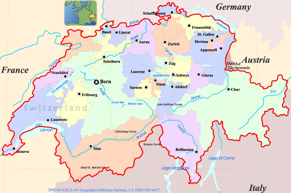 Switzerland Map Locarno