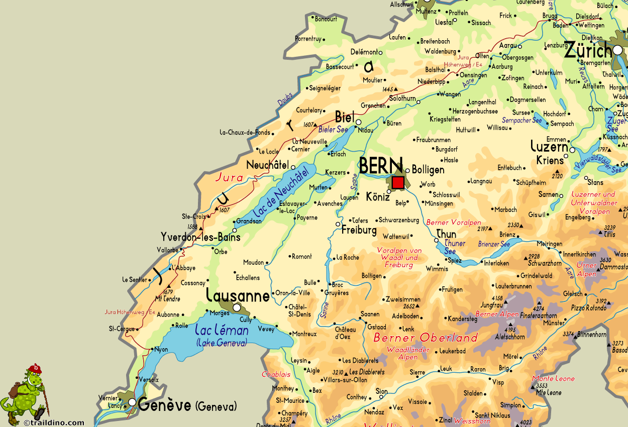 Nyon geneve map