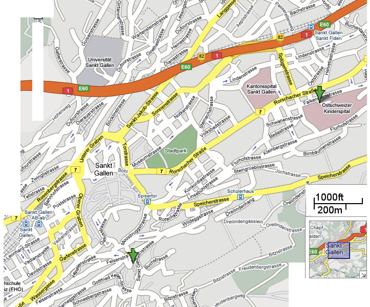 St. Gallen Map