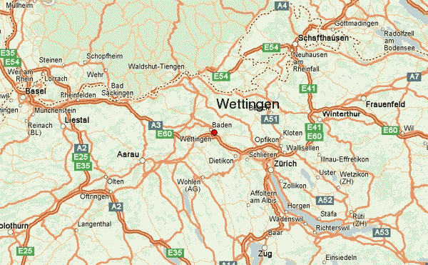 Wettingen map