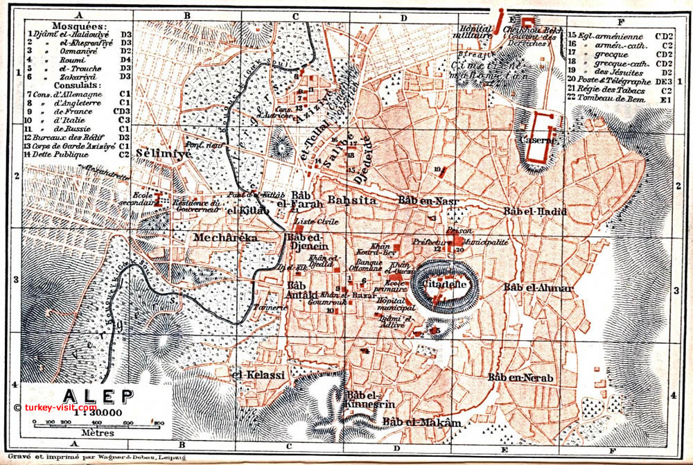 Aleppo map 1912