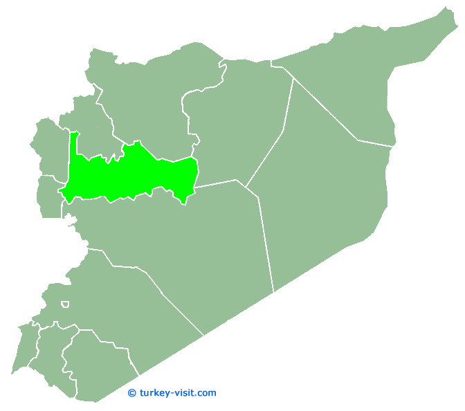 syria Hama province map