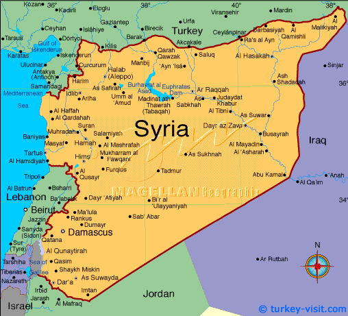 syria map Homs