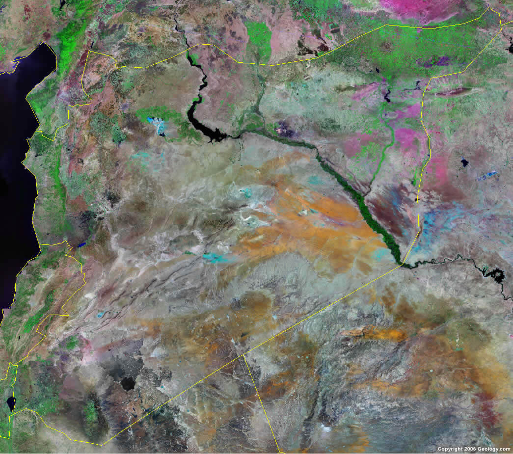 satellite image of syria