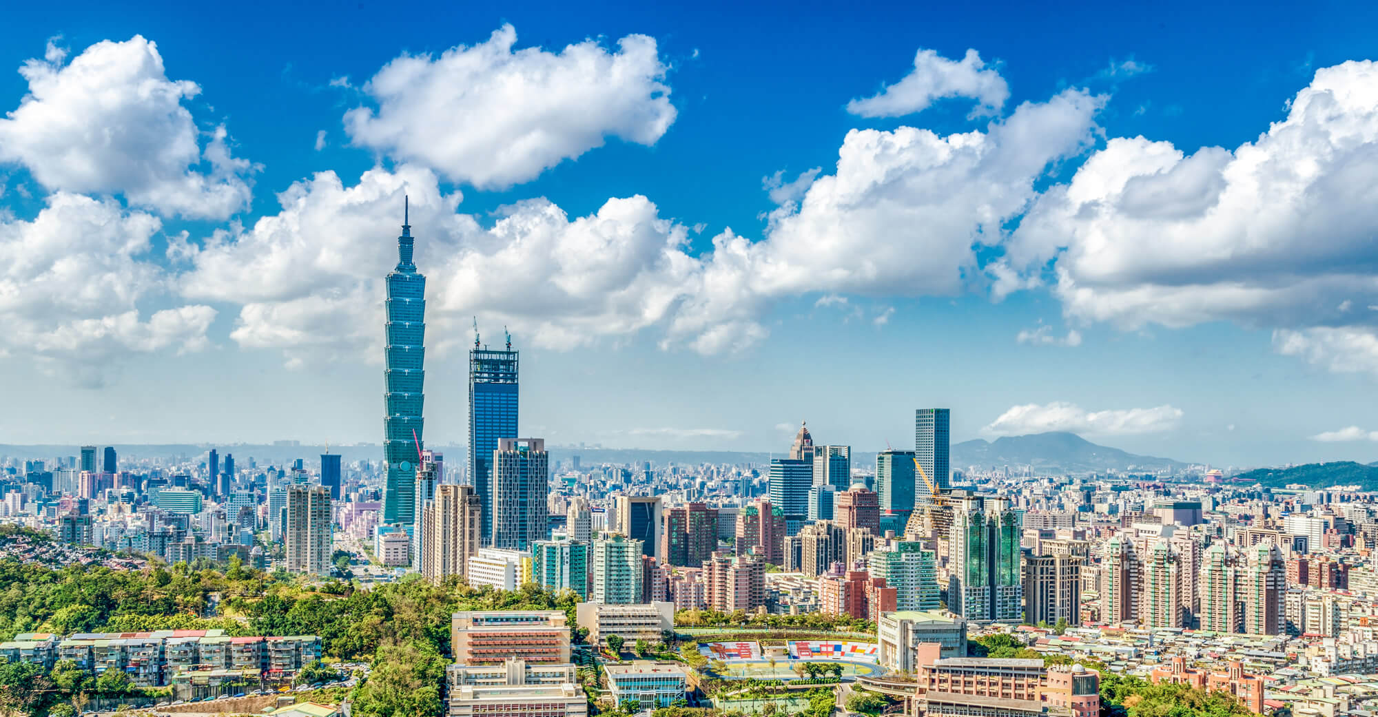 Panoramic of Taipei city, Taiwan