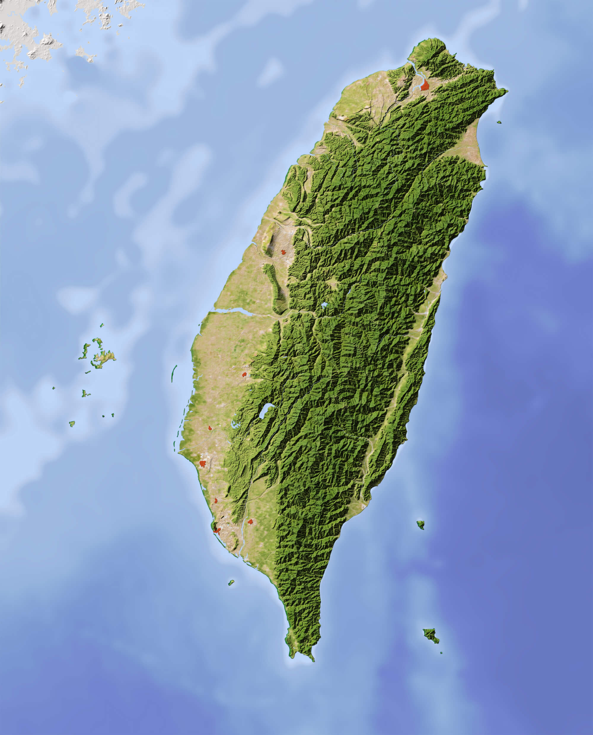 Taiwan relief Map