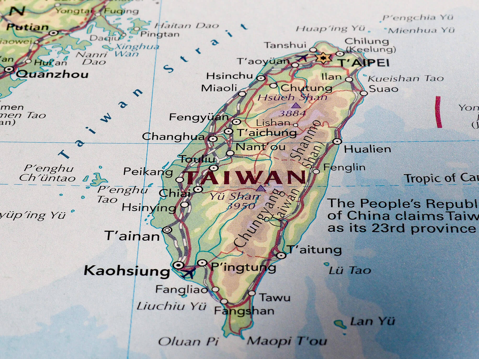 Taiwan Taipei Map